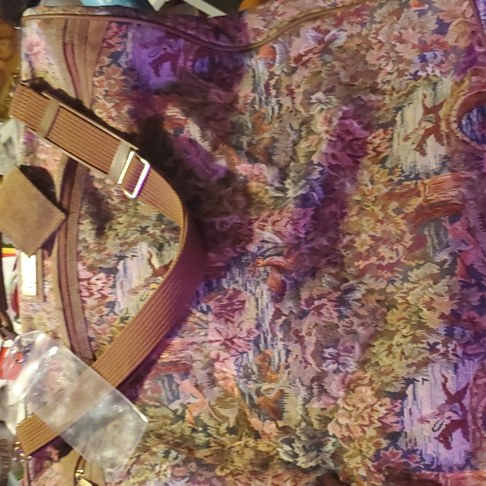 Very large  Tapestry Shoulder carry garment bag